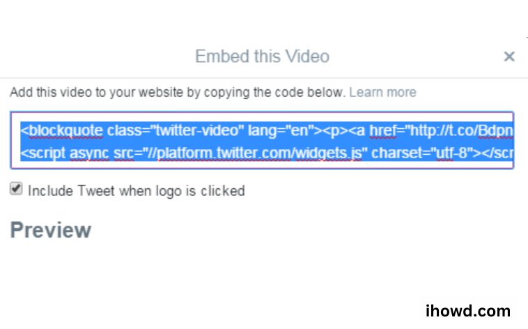 How to Embed a Video on Twitter
