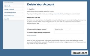 How to Delete an Instagram Account Without the Password