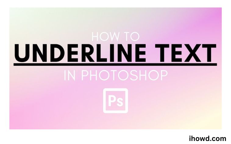 How To Underline Text In Photoshop